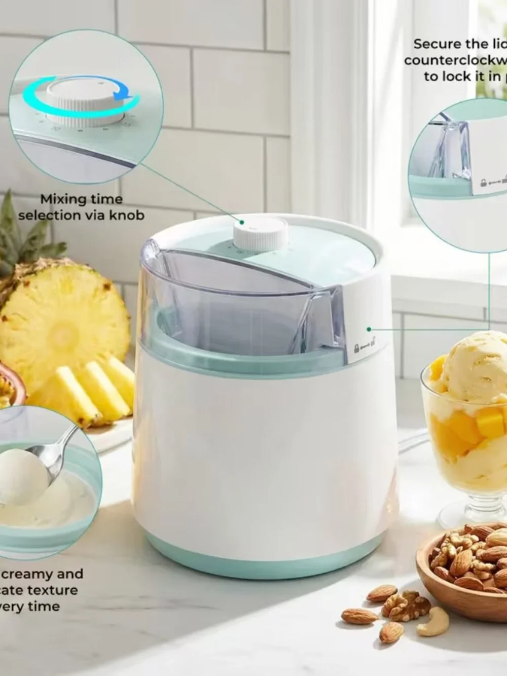 27 oz Single-Serve Large Capacity DIY Ice Cream Maker